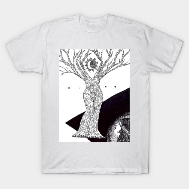 Mother Nature Tree T-Shirt by Shadow Designs